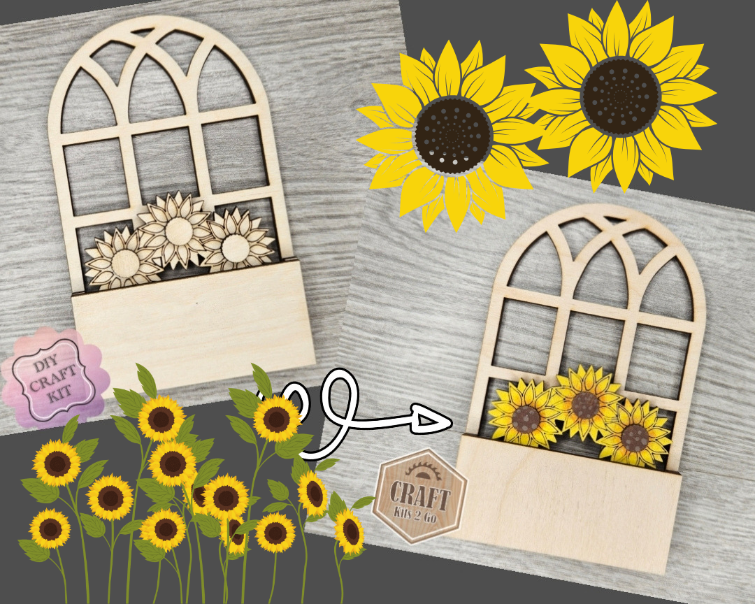 Sunflower Window | #2588