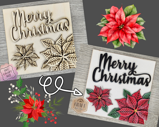Merry Christmas Poinsettia | #4121