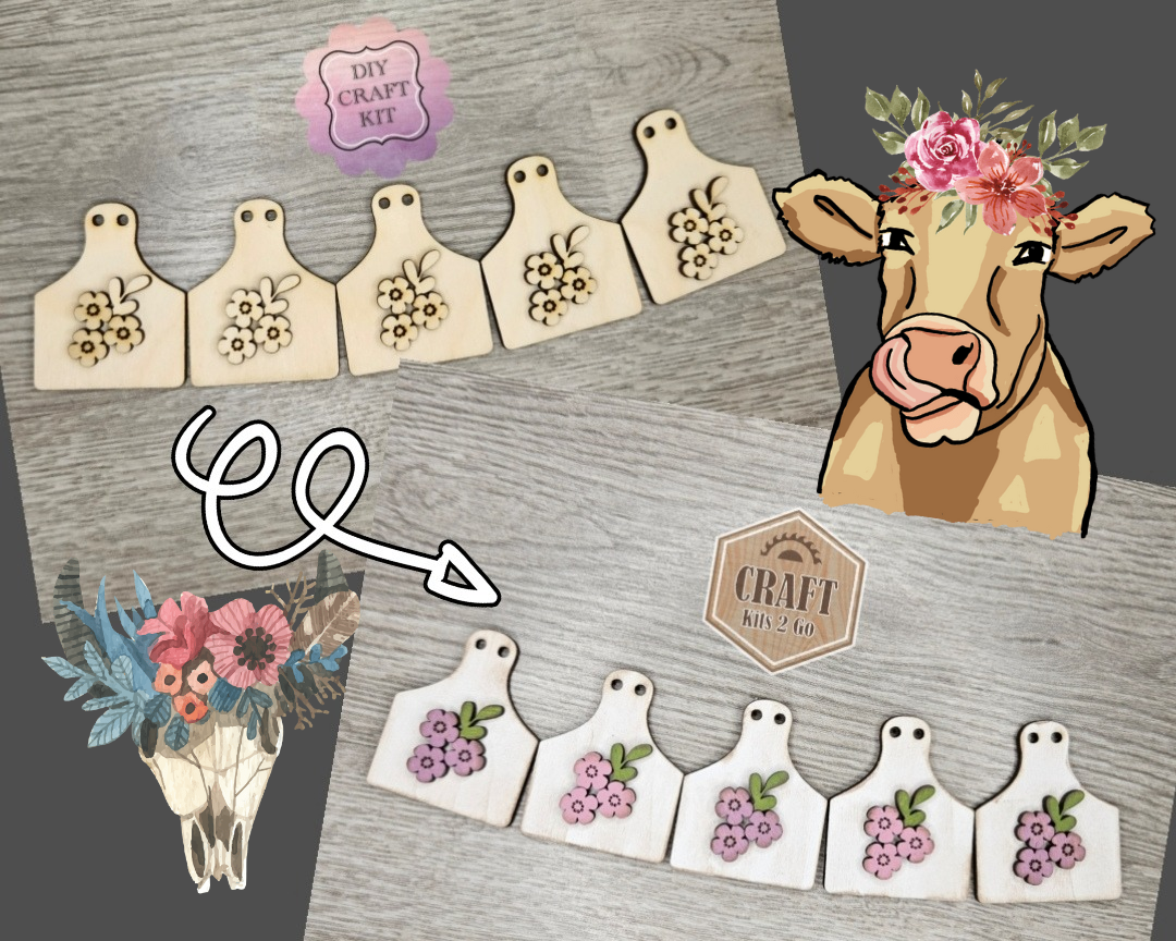 Cow Tag Bunting | #4182