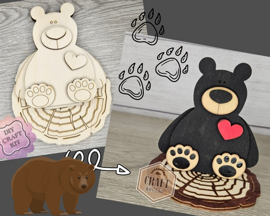 Black Bear Shelf Sitter | #4081