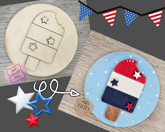 4th of July Popsicle | #4232