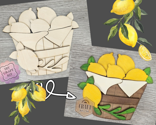 Lemon Basket Decor | #4273