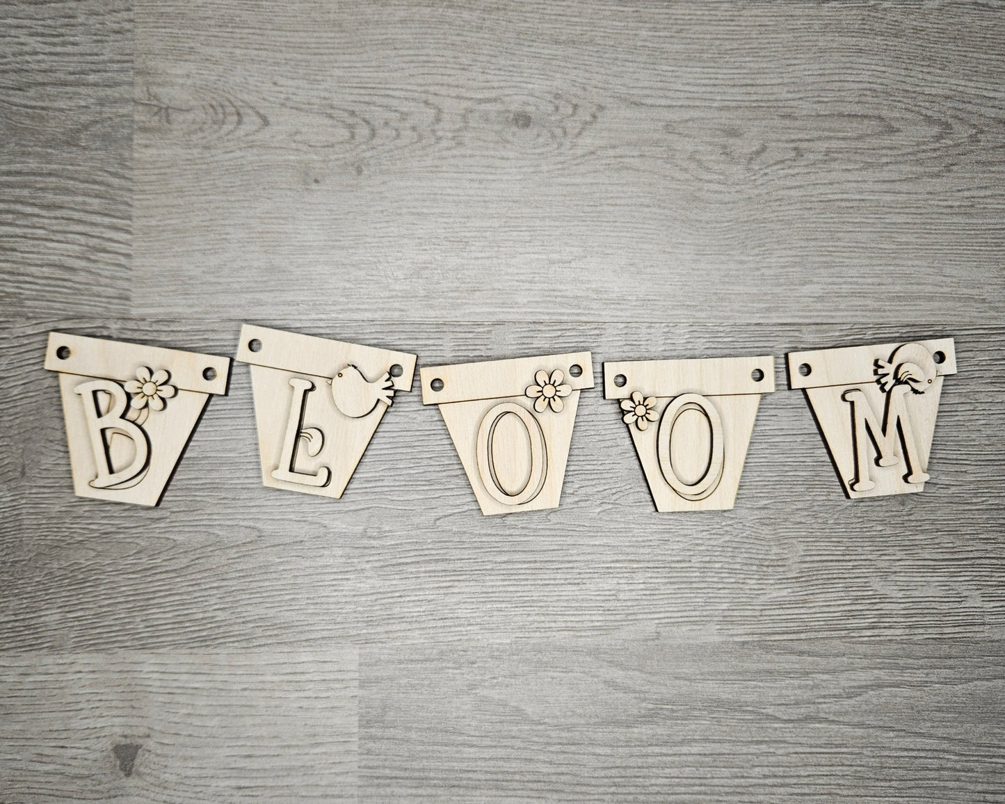 Bloom Spring Flower Bunting | #4638