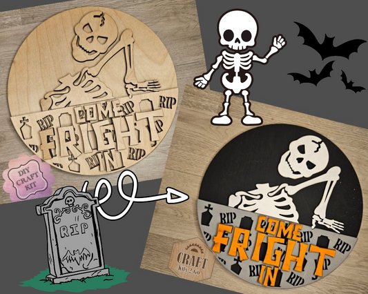 Come Fright In Halloween Sign | #4696
