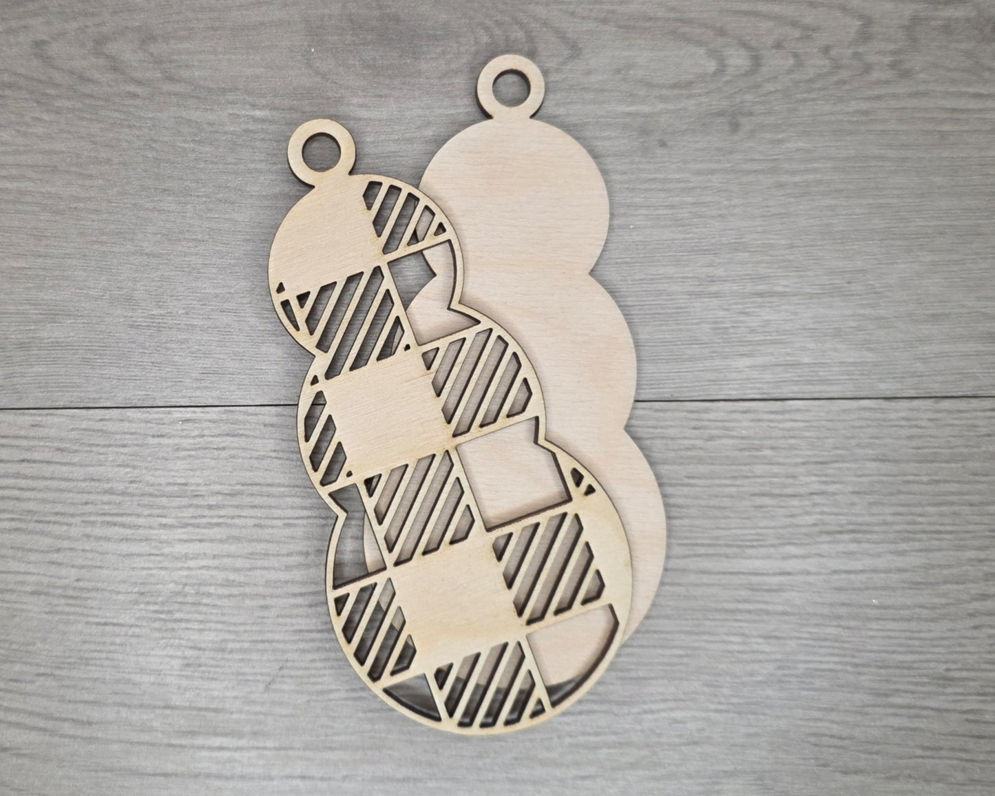 Plaid Snowman Ornament | #5212