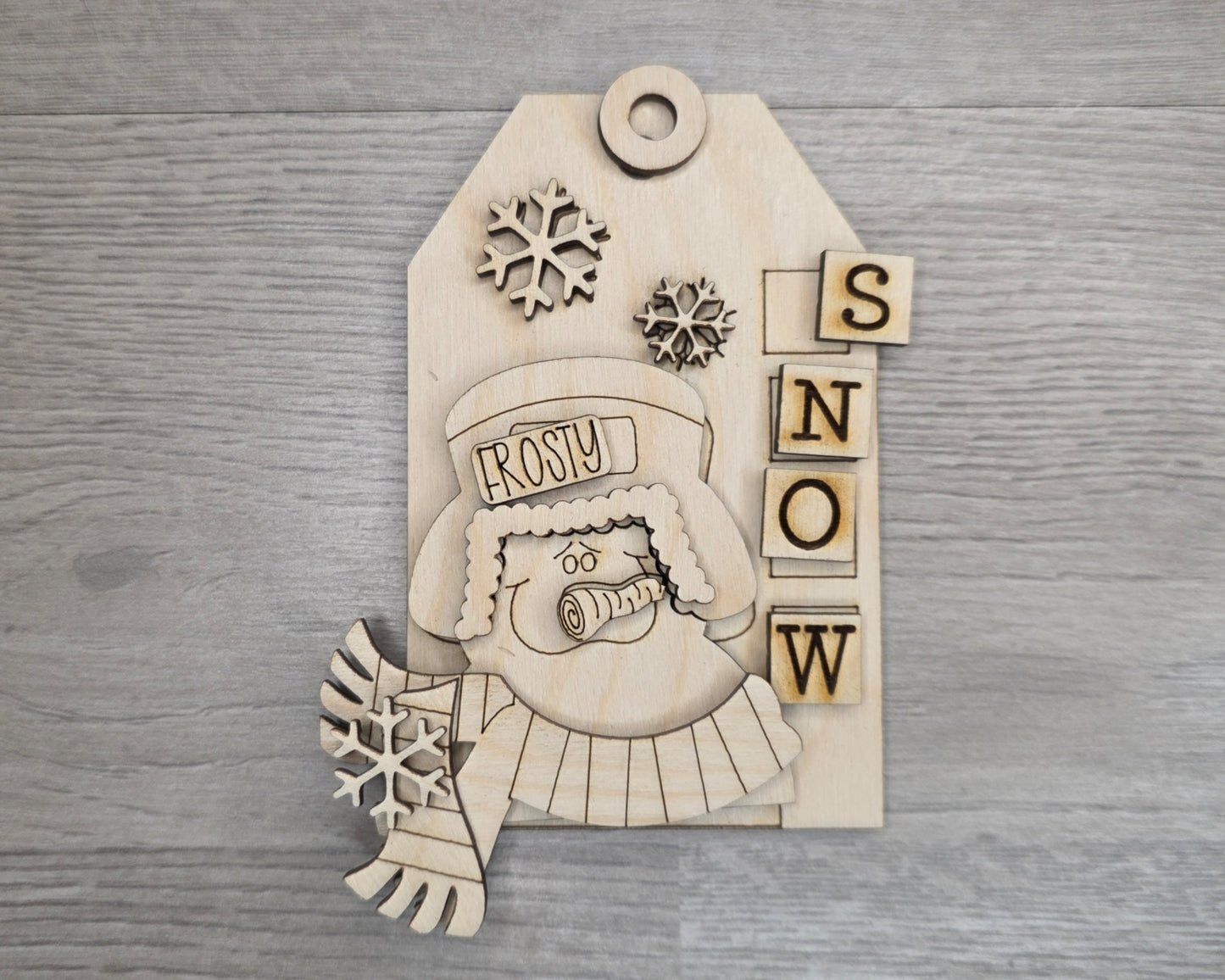 Snowman Winter Tag | #5308