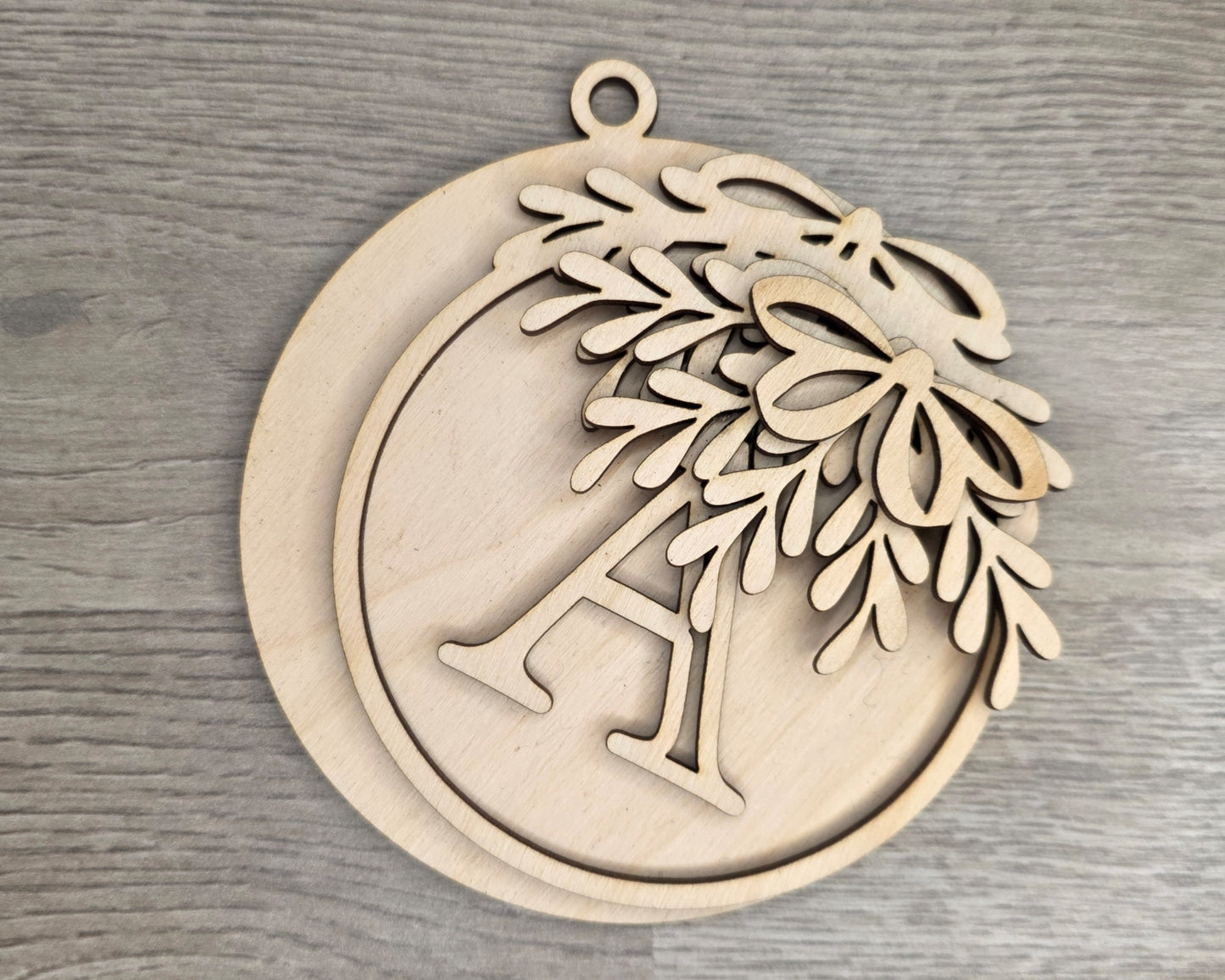 Custom Mistletoe Ornament | #5237