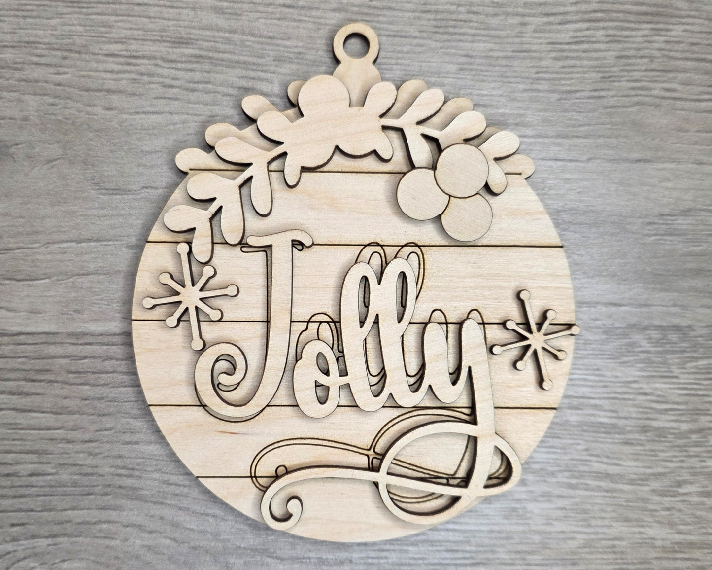 Jolly Christmas Ornament  | #5329