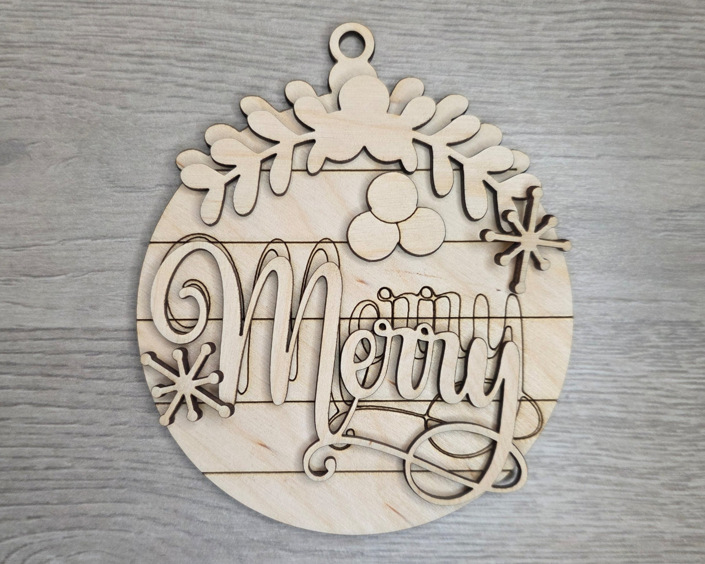 Merry Christmas Ornament  | #5326