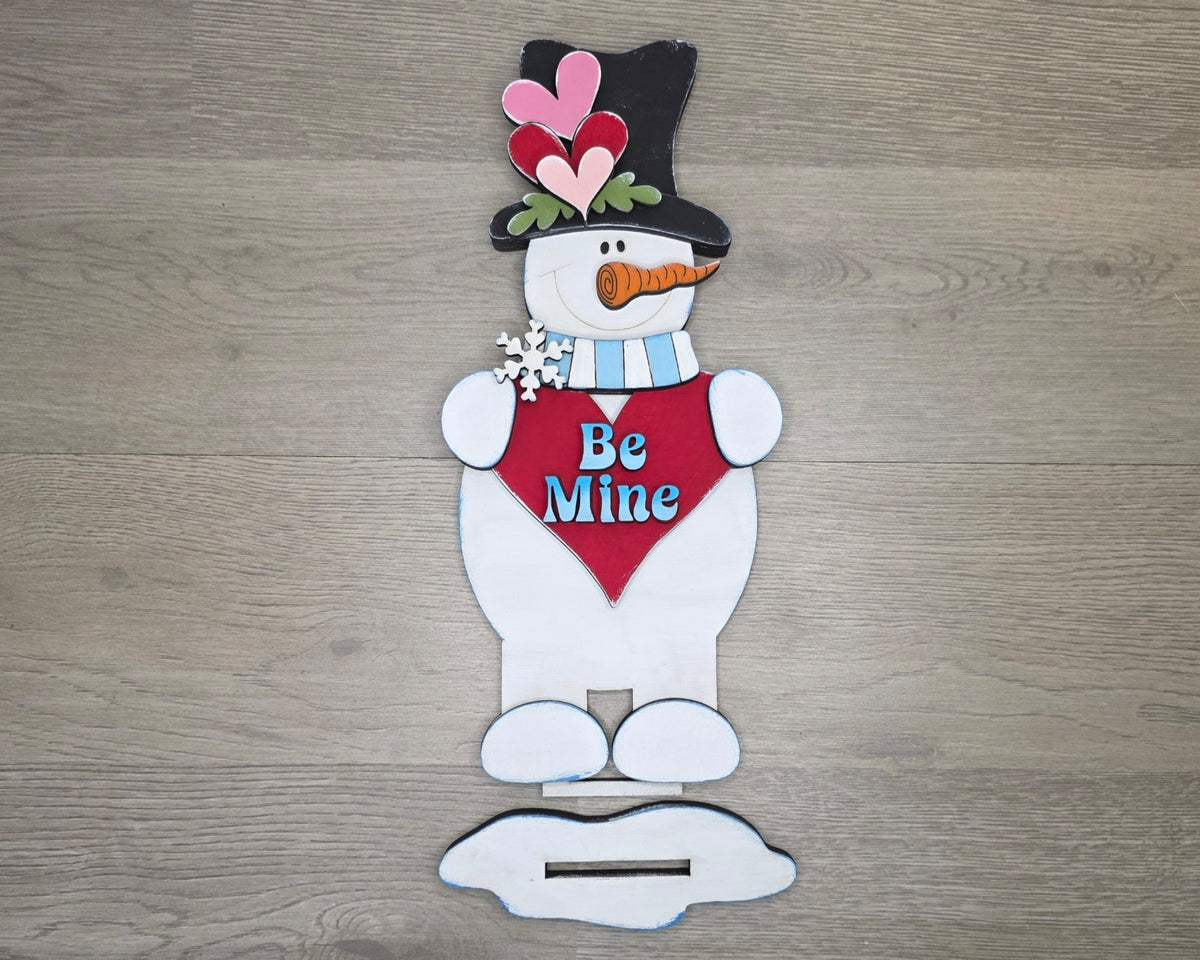 Valentine Snowman Shelf Sitter | #5265