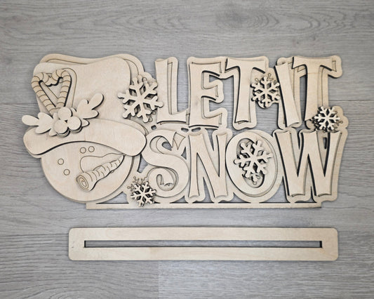 Let it Snow Shelf Sitter | #5283