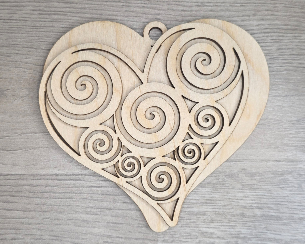 Gingerbread Heart Icing Ornament | #5363