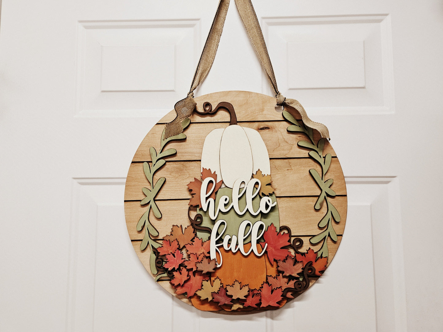 Hello Fall | Stacked Pumpkins | #3367