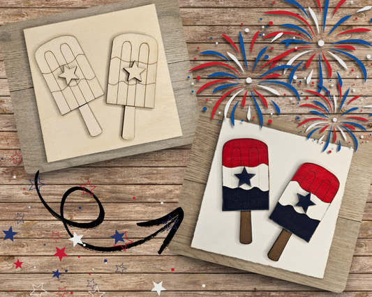 4th of July Popsicles | #2947