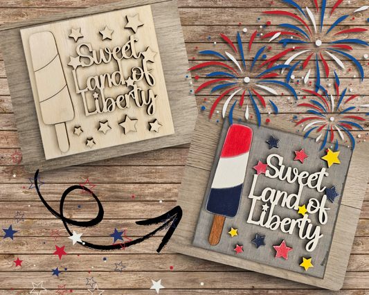 Sweet Land of Liberty Popsicle | #4817