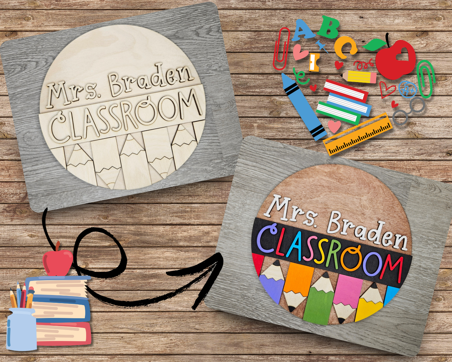 Personalized Classroom Sign | #4070