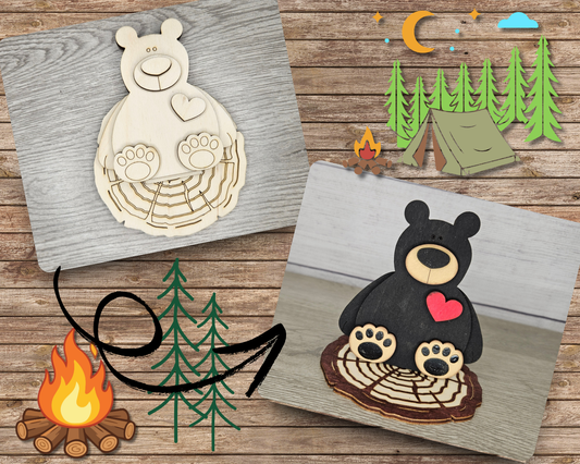 Black Bear Shelf Sitter | #4081