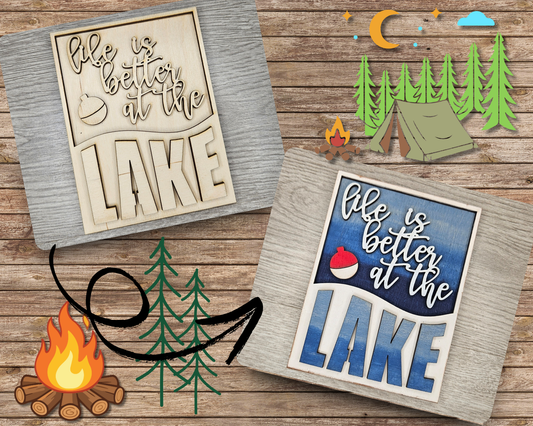 Life is Better at the Lake Sign | #2720