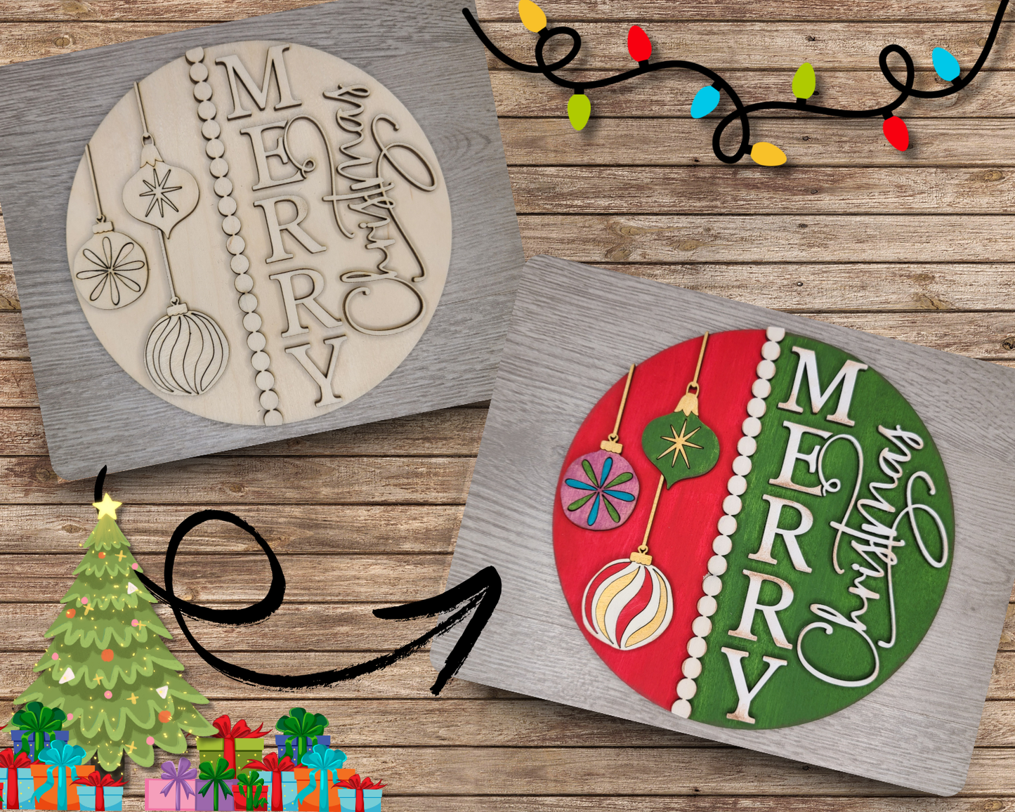 Merry Christmas Sign | #3899