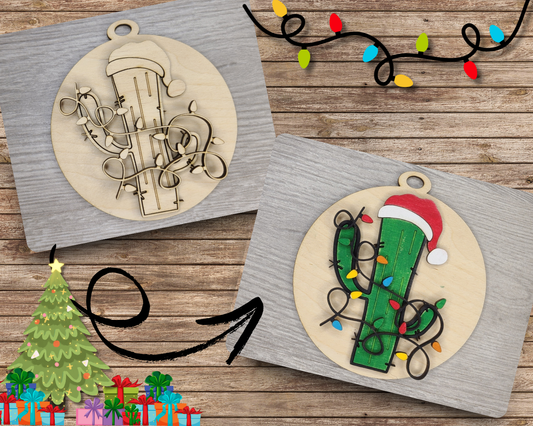 Christmas Cactus Ornament | #3593