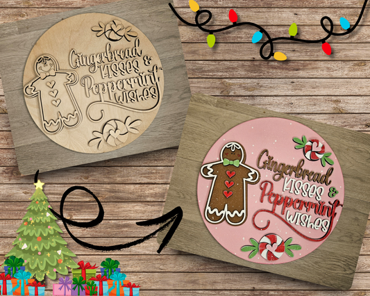 Gingerbread Kisses & Peppermint Wishes | #4454