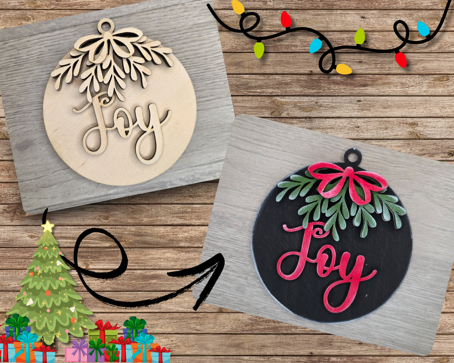 Joy Mistletoe Ornament | #2627