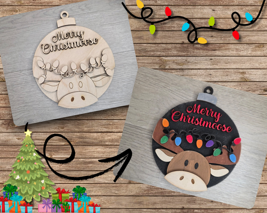 Merry Christmoose Ornament  | #5248