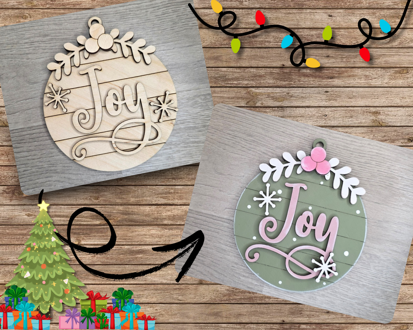 JOY Christmas Ornament  | #5281