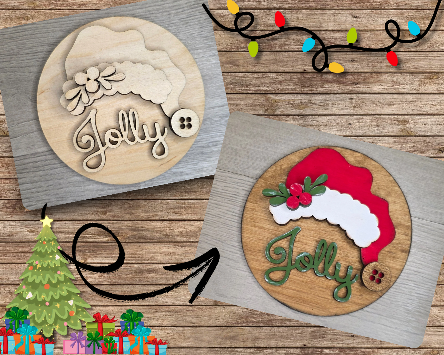Santa Hat JOLLY | #5344