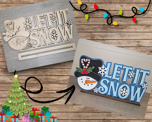 Let it Snow Shelf Sitter | #5283
