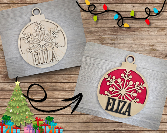 Custom Name Ornament | #4039