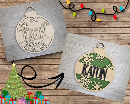 Custom Name Ornament | #5384