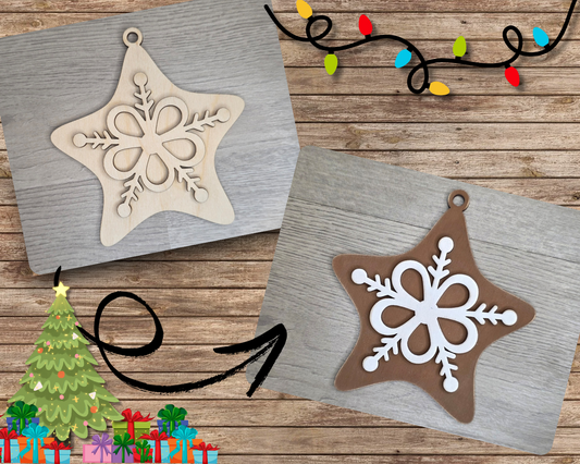 Gingerbread Snowflake Icing Ornament | #5366