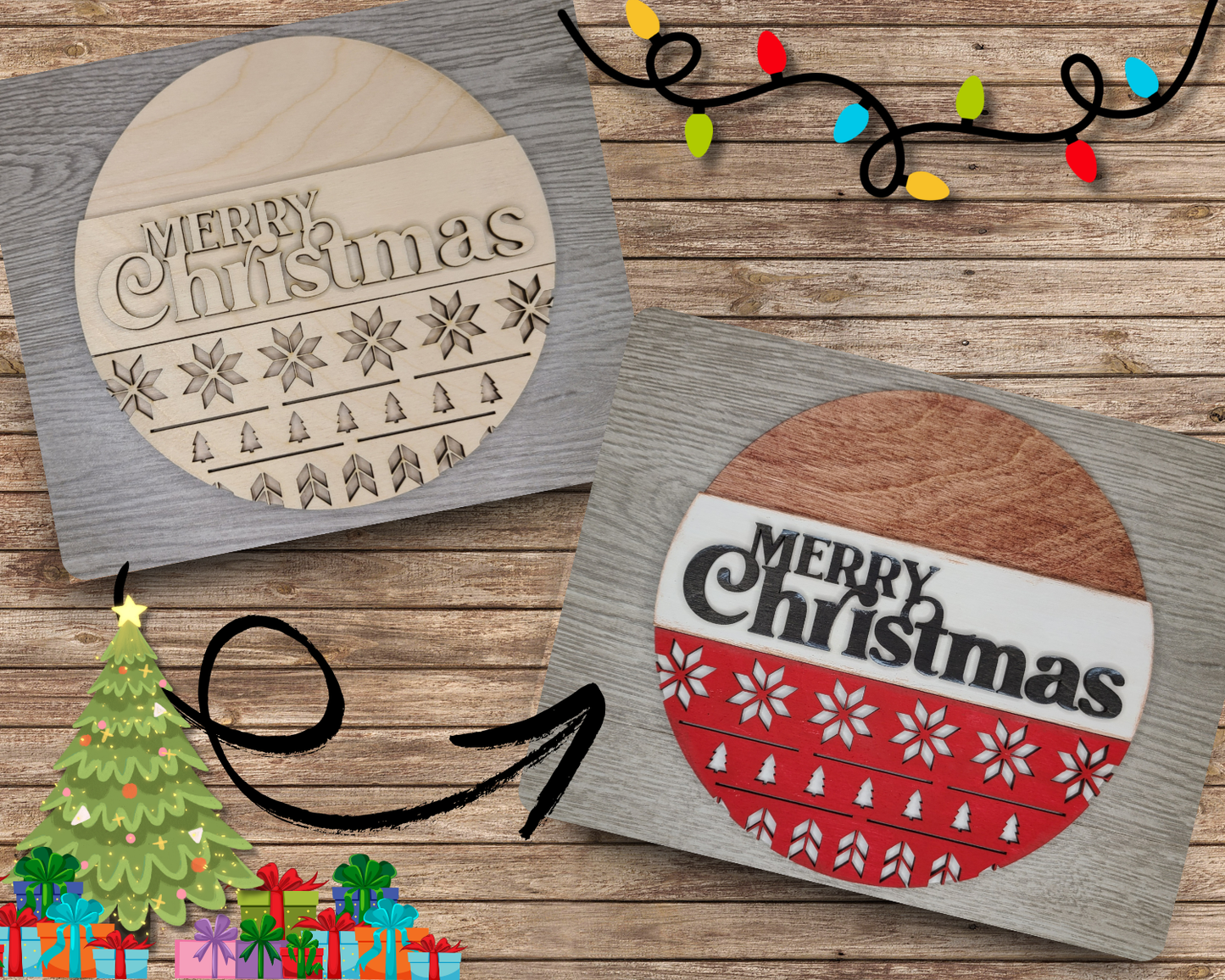 Merry Christmas Sign | #3428