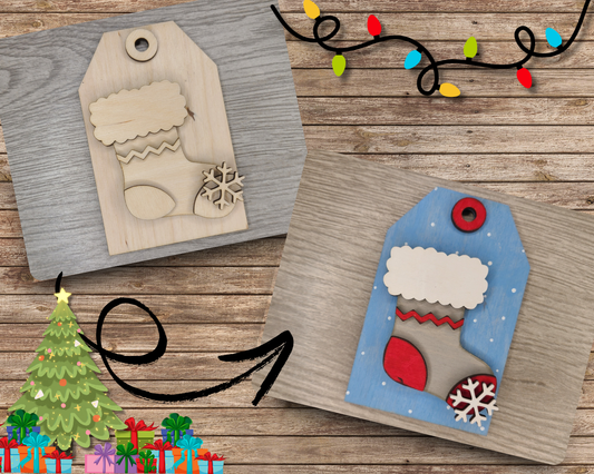Christmas Stocking Tag | #3780