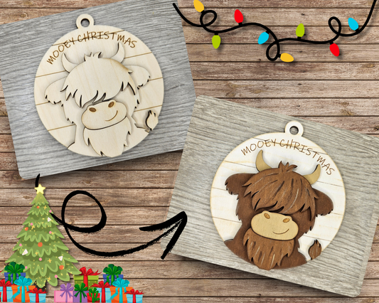 Highland Cow Ornament | #4150