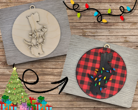 Scottie Dog Ornament | #3442