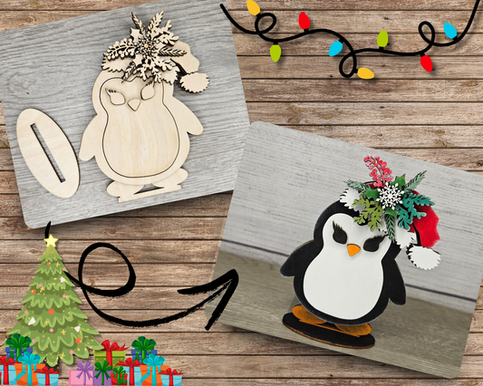 Christmas Penguin Shelf Sitter | #4367