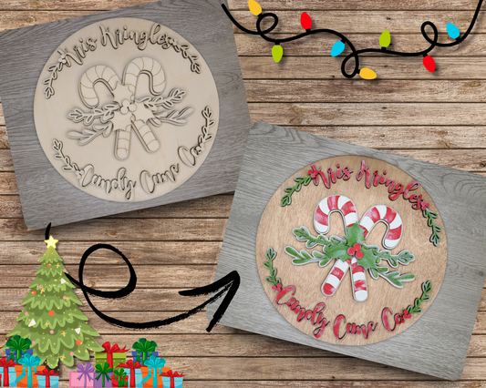 Kris Kringle Candy Cane Sign | #3933
