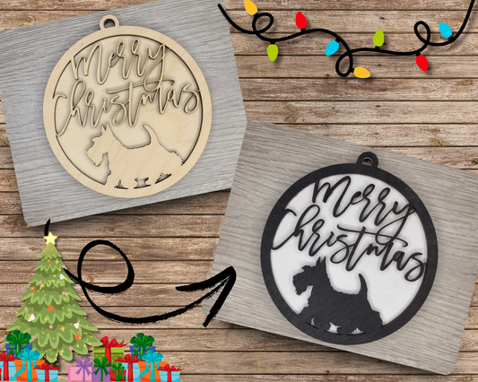 Scottie Dog Ornament | #3430