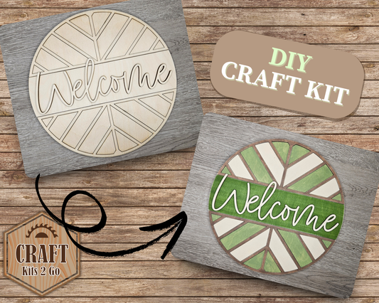 Welcome Home Chevron Sign | #4034