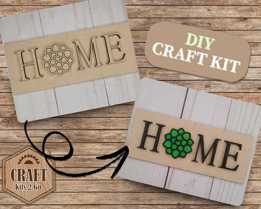 Succulent Home Sign | #2616