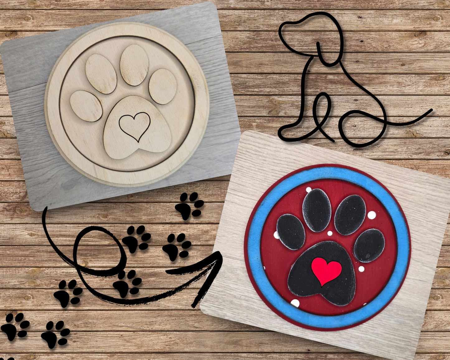 Dog Paw Print | #2930
