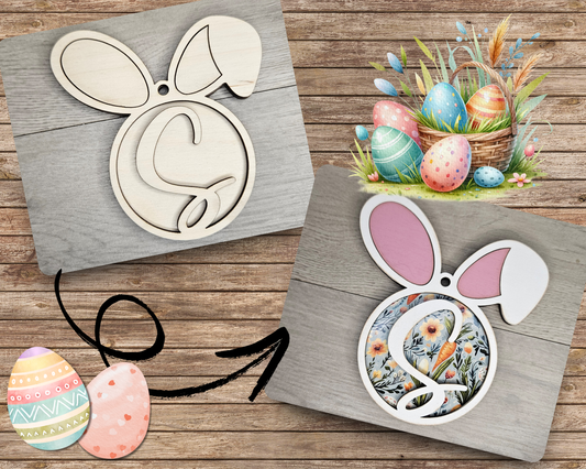 Easter Bunny Basket Tag | #4771