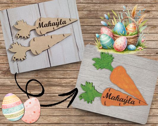 Carrot Easter Basket Tag | #2563