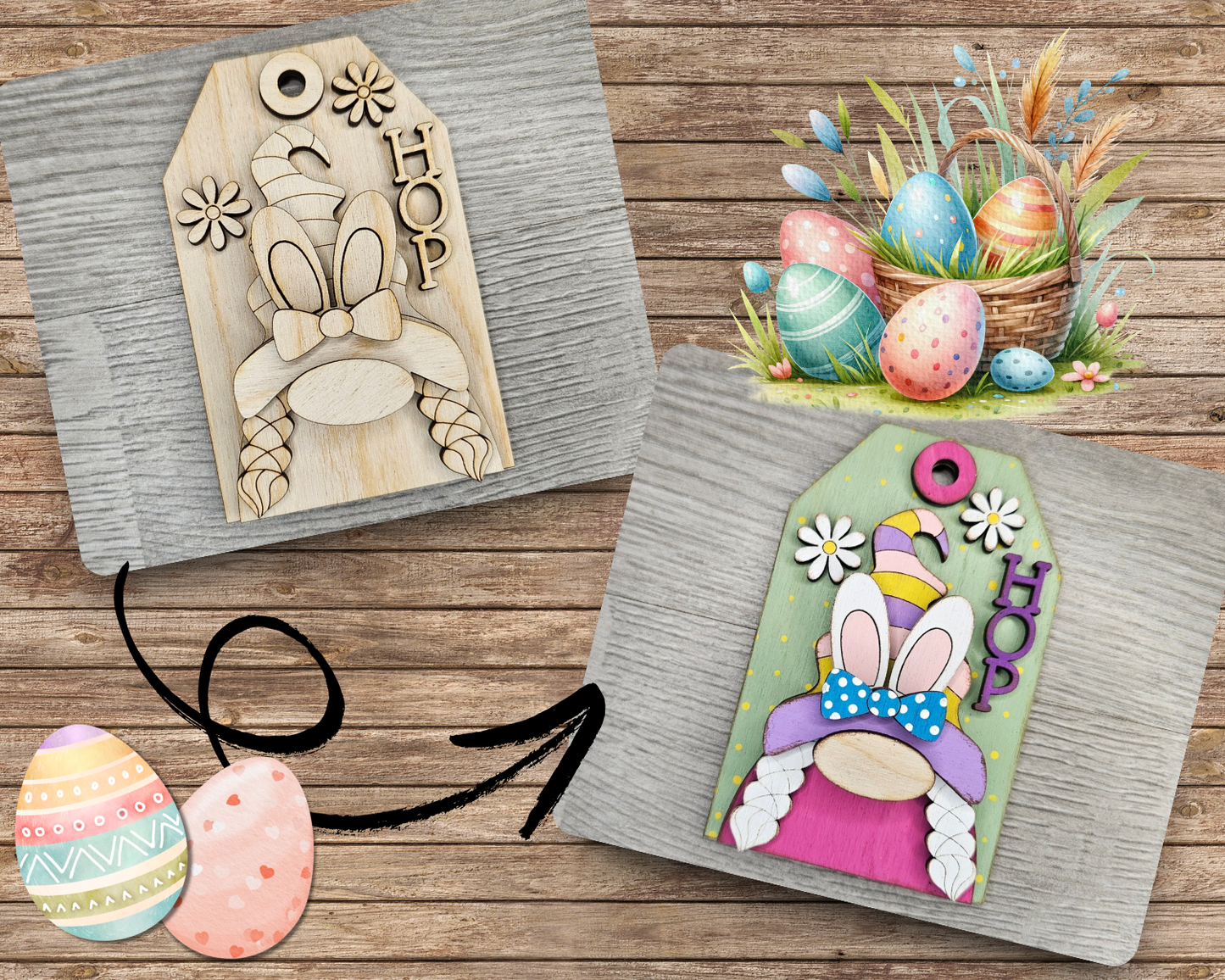 Easter Gnome Tag | #4319