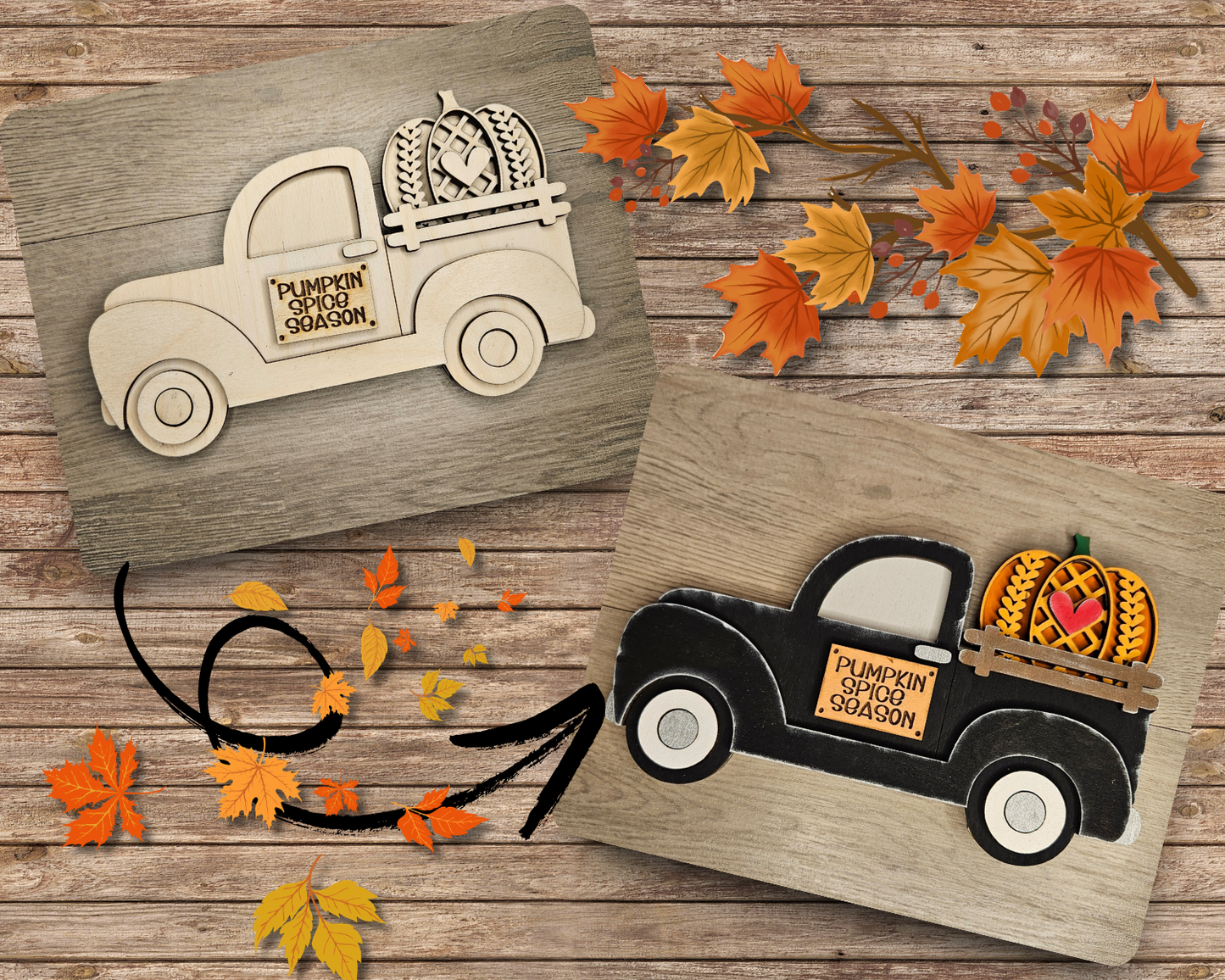 Fall Truck Pumpkin Sweater | #3951