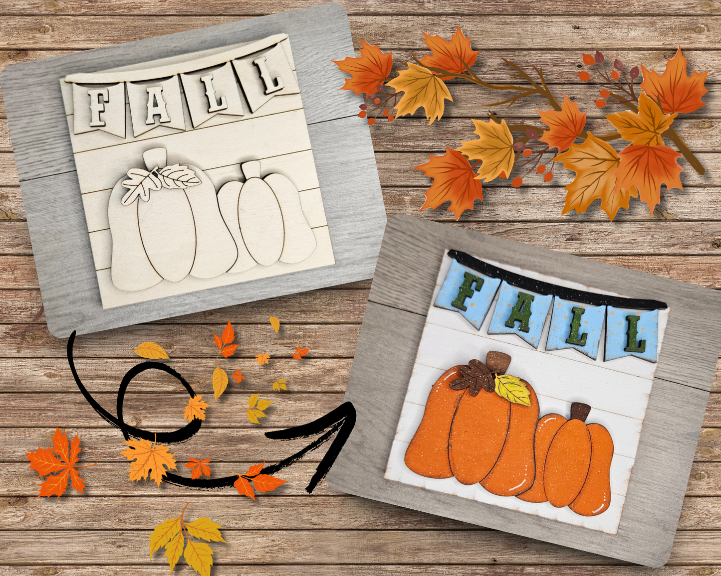 Fall Bunting Pumpkins | #4909