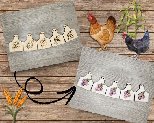 Cow Tag Bunting | #4182