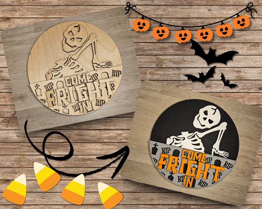Come Fright In Halloween Sign | #4696